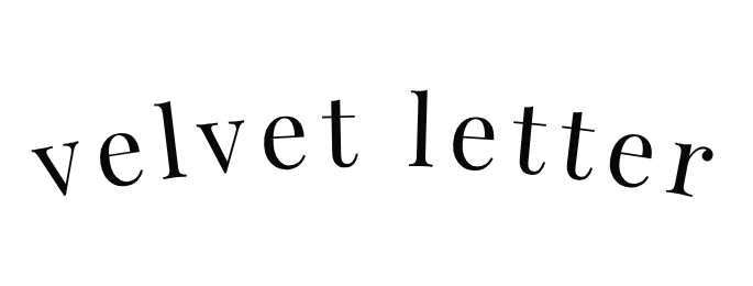 Velvet letter.