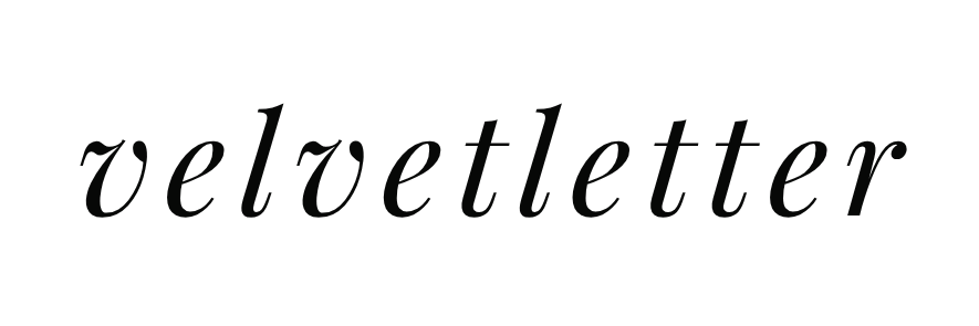 Velvet letter.